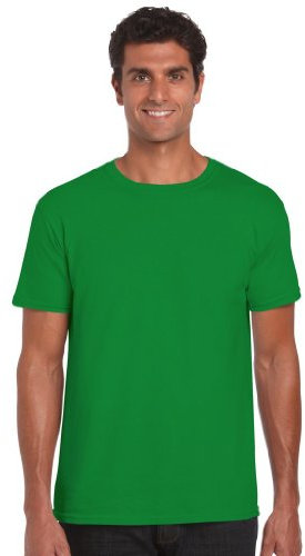 Gildan Men's Adult Softstyle Crew Neck 64000 Regular Fit Short Sleeve T-Shirt, Irish Green, X-Large