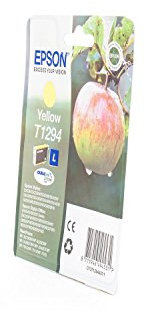 Original Epson C13T12944010 / T1294, für Stylus Office BX 525 WD Premium Drucker-Patrone, Gelb, 665 Seiten, 7 ml