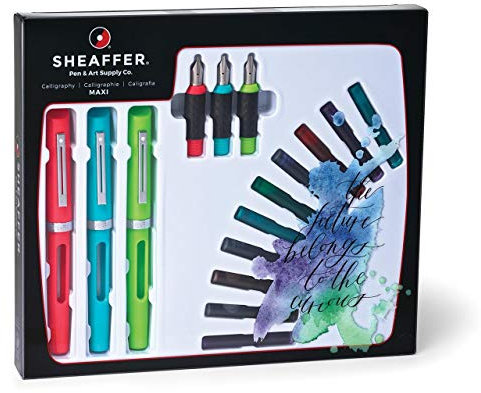 Sheaffer Calligraphy Maxi 3 Fountain Pen with 3 Nib Gift Set