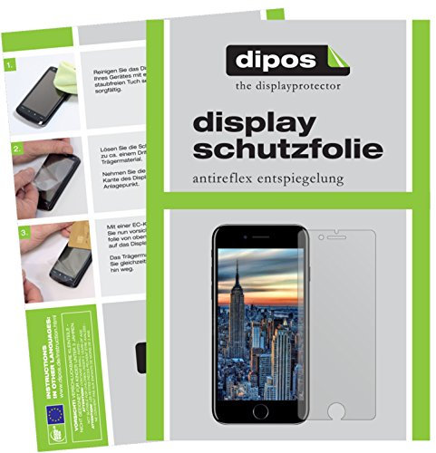 dipos I 6X Schutzfolie matt kompatibel mit Apple iPhone SE (2020) Folie Displayschutzfolie (bewusst Kleiner als das Glas, da Dieses gewölbt ist)