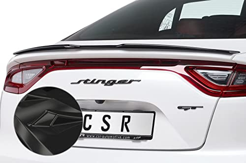 CSR-Automotive Heckflügel Schwarz Glänzend Kompatibel mit Kia Stinger GT HF660-G aus ABS Kunststoff