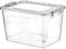 Muddy Hands Heavy Duty Clear Plastic Storage Box with Lid Clip Locking Stackable Container (30 Litre)