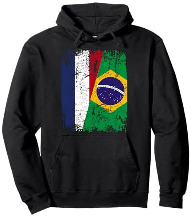 BRESIL FRANCE DRAPEAU DE L'AMITIÉ | BRESIL Sweat à Capuche