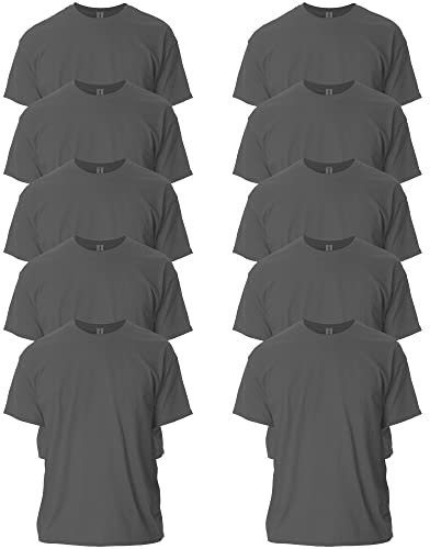 GILDAN Men's, Ultra Cotton T-Shirt, Style G2000, Charcoal, M