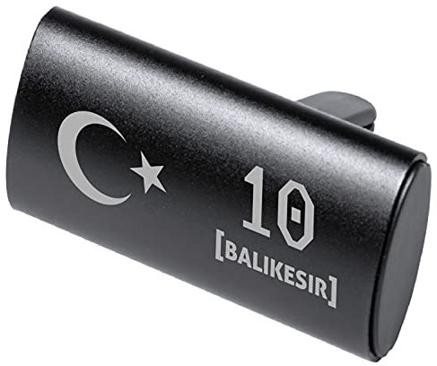 Auto Logo Parfüm Lufterfrischer Türkei Flagge Duft Spender Auto Emblem Duftspender Auto Entlüftungs-Parfüm Klimaanlage, Geruch Entfernen, Araba Kokusu Parfüm 10 Balikesir