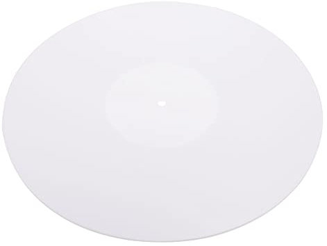 1stk Plattenspieler-pad Plattenteller Aus Acryl Disc-matte Plattenspieler Aufnehmen Benutzerdefinierte Plattenspieler Rekordmatte Vinyl Acryl- Weiß Achromatisch Hochwertiges Acryl