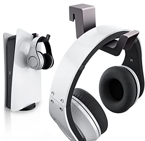 ECHZOVE PS5 Headset Stand, PS5 Headphone Hook,PS5 Headset Hanger, Compatible with Universal Gaming Headsets - Black