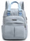 VARLIVOO Femmes Sac à Dos avec USB Port Cartable Sac à Dos Ordinateur Portable 13 Pouces Sacs D'école Collège Voyager Commuer Camping Imperméable Polyester Bleu Clair