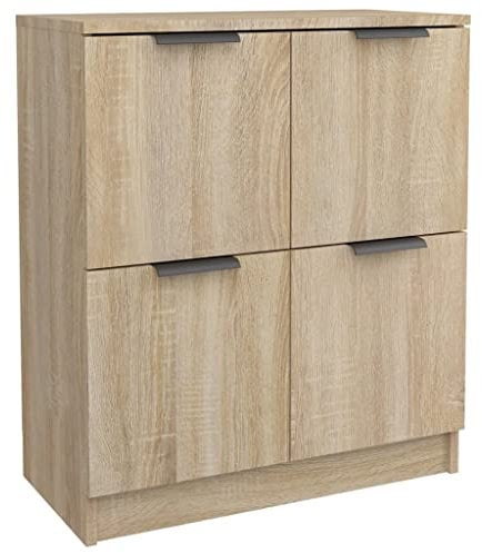 vidaXL Buffet Armoire de Salon Armoire de Rangement Organisateur de Maison Meuble de Rangement Intérieur Chêne Sonoma 60x30x70 cm Bois d'Ingénierie