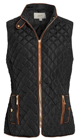 SS7 Womens Gilet Quilted Bodywarmer Jacket Black