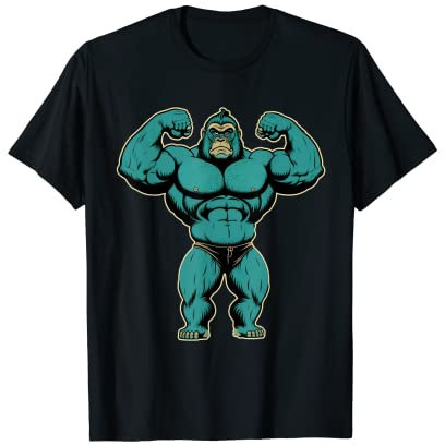 Gorilla Bodybuilding Kraftsport Gewichtheber Affe Gorillas T-Shirt