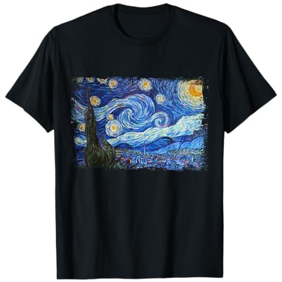Sternennacht von Vincent Van Gogh Berühmtes Gemälde T-Shirt