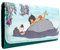 Animation The Jungle Book Baloo Bare Necessities Porte-Monnaie/Portefeuille Tri-Fold avec Poche à Monnaie & Porte-Cartes, Vert