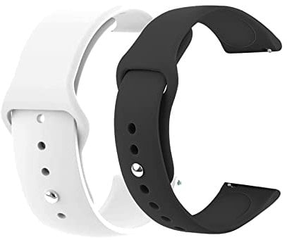 BSITSSS 2 Pièce Bracelet Montre 22mm, Silicone Pour Homme, Smartwatch à Libération Rapide, Sport Bracelets de Remplacement Pour Hommes et Femmes