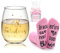 Joymaking Wine Glass Letter Socks Set - Perfect Gifts for Her, Birthday Decorations, Friend Gifts, Girls Presents - 17oz
