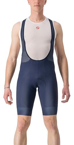 CASTELLI Entrata 2 Bibshort, Pantaloncini da Ciclismo con Bretelle Uomo/Donna, Comodi e Traspiranti, Ideali per Lunghe Distanze