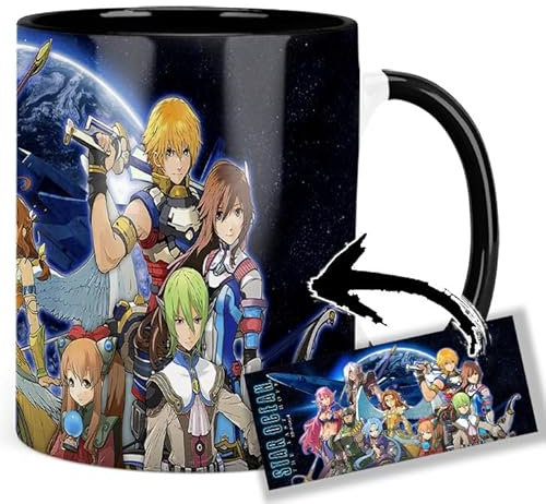 Star Ocean The Last Hope Tasse Innen & Henkel Schwarz Keramikbecher Mug