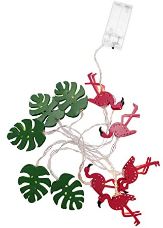 Garneck -flamingo-lichterkette Keine Batterie Lichterkette Für Hawaii-partys Und Als Schlafzimmer-