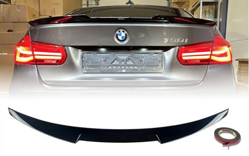 MpTuned BMW F30 M4 Stil Heckspoiler glänzend schwarz für 3er Limousine 4-Türer 318i 320i 330i 340i m340i 318d 320d 330d 340d m340d