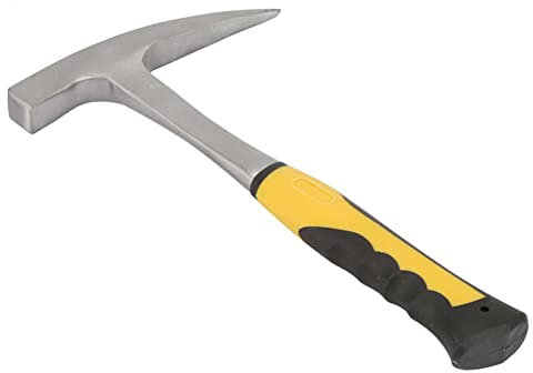 Geological Survey Brick Hammer, High Carbon Steel Double Head Flat Mouth Duckbill Hammer, Impact Resistant and Wear Resistant, Ideal for Measuring Rock Hardness
