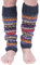 Pachamama 100% Wool Legwarmer Handknitted Fairisle Green Multicoloured Regular Fit Handmade Extra Warm Fair Trade