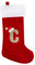 SULOLI Personalisierte Weihnachtsstrümpfe mit Buchstaben,43 cm Bestickter Nikolausstrumpf,Christmas Stockings Weihnachtssocken Zum Aufhängen für Weihnachtsbaum und Süßigkeiten (C)