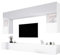 3E 3xE living.com Wohnwand, Farbe: weiß, Frontmaterial: MDF-Platte, Möbelmaße: Breite: 300 cm