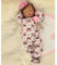 Bambole Reborn Realistica, Motivo Cuori e Mostri, Vestito Rosa con Fiocco Bambole Reborn Originali 22 Pollici 55 cm in Silicone Morbido Vinile Femmine che Sembrano Vere Bambole Neonato