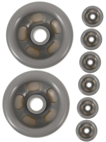 HOMSFOU 8St Trocknerzubehör Riemenscheiben tragen Trocknerräder Trocknerteile Plastik Dark Grey