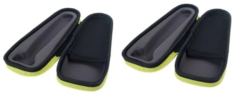 Healeved 2St Tasche für Rasierer Reiseset für Männer Rasierer Tasche Rasierer Aufbewahrungstasche Rasierer Schutztasche reisetaschen Rasierertasche Tasche für Bartrasierer Black