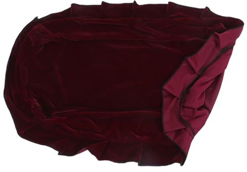 NULYLU Elastische Waschbare Klavierbankhussen Aus Hochwertigem Einfarbiges Dehnbares Einfache Montage Komfortabler Staubundurchlässiger Schutz Für Haus Und Büro Weinrot