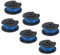 COEWUR 6 Pcs Strimmer Spool Compatible with Ryobi, String Trimmer Replacement Spool Line for Ryobi One, OLT1832 RAC124, 18V, 24V, 40V Trimmers - Autofeed Spools Replacement