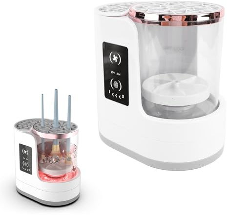 Pulitore Elettrico per Pennelli Trucco,Lavatrice e Asciugatrice Pennelli Trucco USB 850Giricon Timer 2H 5H,Detergente Automatico Pennelli Cosmetici, Asciugatrice Pulitore Pennelli