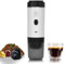 EVERANGE Machine à expresso électrique portable, cafetière de voyage pour camping, voiture, camping-car et randonnée, auto-chauffante avec type C, compatible avec café moulu et capsules NS (blanc)