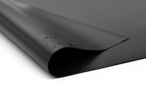 ANKO PLANEN PVC Teichfolie schwarz - robuste Flexible Teichplane - UV- & frostbeständig, wurzelfest - Sicher für Fische und Pflanzen - Made in EU (Schwarz 0,5mm, 4,0m x 7,0m)