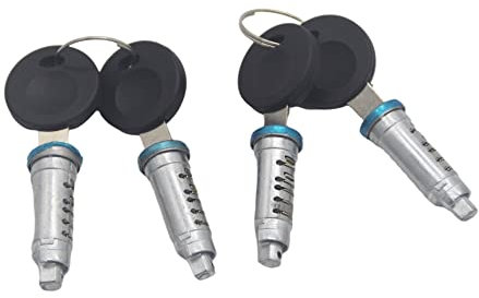 Serrure Porte Voiture Jeu DE BARILLETS DE Serrure DE Porte pour VW pour Transporteur pour CARAVELLE T4 1990-2003 Serrure Porte Servomoteur(T4 Barrel 4piece)