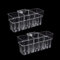 3 Zellen Aquarium Pflanzenhalter 2 Stück Pflanzenständer für Aquarien, Hängend Pflanztopf Aquarium für Fisch Tank Aquaponic Pflanzenkultur und Aquascape Dekorationen