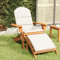 Brokky Adirondack-Gartenstuhl mit Fußstütze Massivholz Akazie Garten StüHle Outdoor Holzstuhl