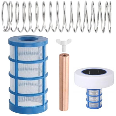 Solar Pool Ionizer Kupferanode | Schwimmender Solar Pool Ionisator Mit Kupfer-Anode - Inklusive Korb Sieb & Flügelschraube, Reduziert Chlor Und Hautreizungen Für Süß- Und Salzwasser