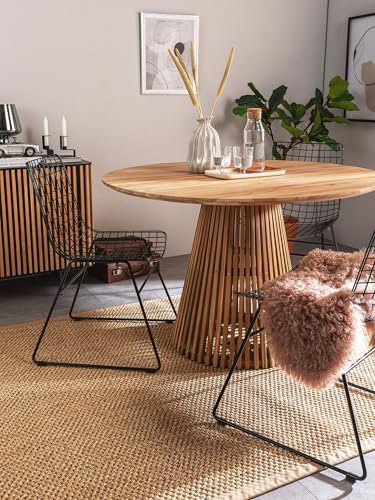 benuta Pure Sisalteppich Greta - 100% Sisal - Rechteckig & im Style: Bordüre, Uni, Natural Living, Scandi Living - Pflegeleicht für Wohnzimmer Schlafzimmer, Cream, 80x150 cm