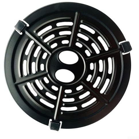 Stainless Steel Round Air Fryer Grill Plate With Handle Compatible With 2QT Air Fryers For Dash Bella Gowise for POWERXL Gourmet