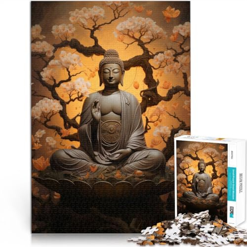 Spielzeug-Intellektuelles Spiel Buddha – Geformte Gelassenheit 1000-teilige Puzzles für Teenager 38x52cm Eltern-Kind-Interaktion