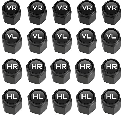 20 Stück Ventilkappen Schwarz Universal Mit Dichtung,Ventilabdeckung,Radventilkappen,Valve Cap,Abs Kunststoff Reifen Für Auto,SUV,Motorrad & LKW