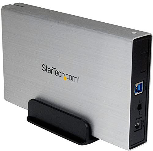 StarTech.com Caja USB 3.0 para Unidad de Disco Duro HDD o SSD Externa de 3,5 Pulgadas SATA III UASP, Caja USB 3.0 para Disco Duro Externo de 3,5 SATA 3 de 6Gbps de Aluminio Color Plata (S3510SMU33)