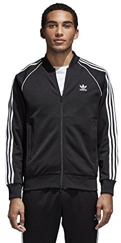 adidas Originals Men's Superstar Track Jacket, Black, Large