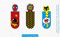 moses. 31127 Magnetlesezeichen Superhelden 3er Set, magnetisches Lesezeichen, charmant illustriert