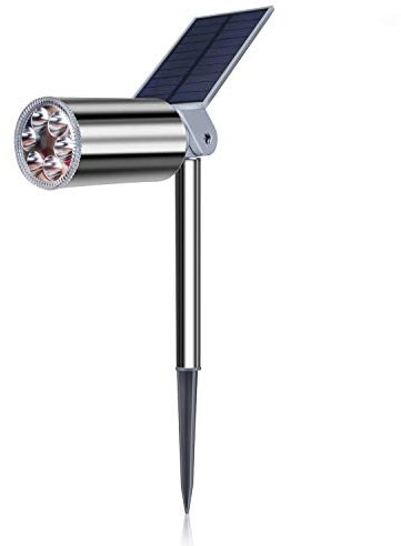 kpslucerna LED Solar Landschaft sstrahler im Freien, IP67 wasserdichte drahtlose solarbetriebene Landschaft Swandleuchte für Garten, Auffahrt, Veranda, Gehweg, Pool, Terrasse