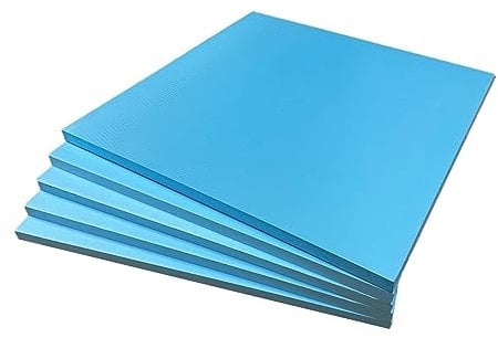 Insulation Board Xps Foam Underfloor Heating Thermal Acoustic Soundproofing Underlay fire Resistant Panels 10mm Thick 600x600 mm .32m2 per Board Packs 10-20 (10)
