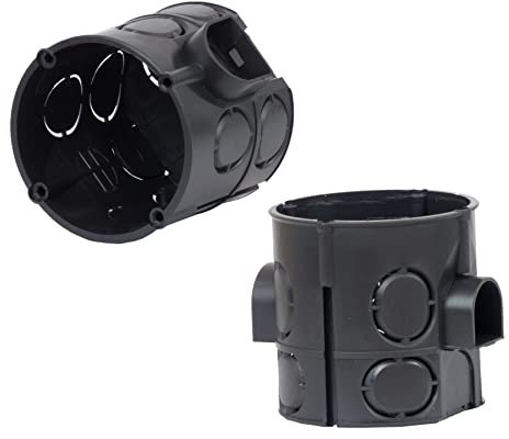 ALPTEG Unterputz-Gerätedose Schalterdose Verbindungsdose mit Stutzen Ø 60mm Tiefe 62mm 25 Stück