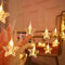 Foto-Clips Lichterketten Stern-Clips Lichterketten zum Aufhängen von Polaroid-Bildern,USB-betriebene Foto Aufhänger Lichter, Plug-in Funkeln-Lichter für Raum Party Dekoration (3m/20led, Sternclip)